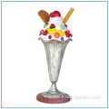 Market Decoration Large Fiberglass Ice Cream Statue